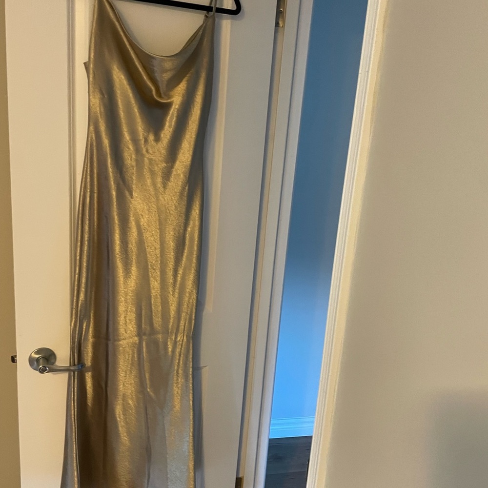 Satin Gold gown